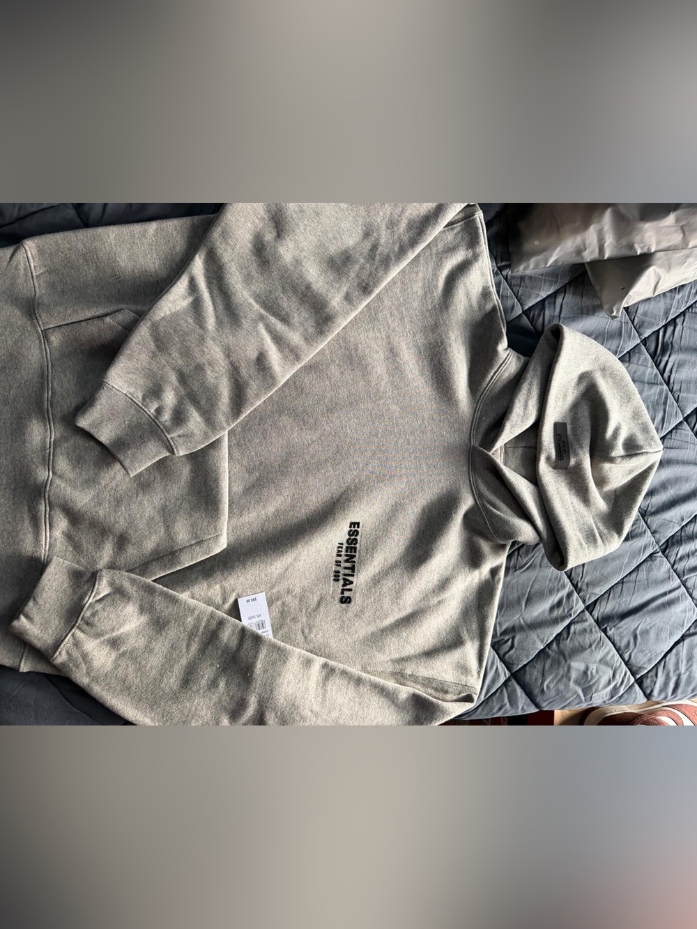 ESSENTIALS Men's Light Gray Turtleneck Sweatshirt